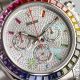 Swiss Replica Rolex Iced Out Diamond Dial Watch Daytona Rainbow Bezel 40MM (5)_th.jpg